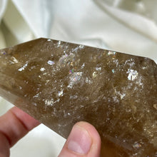 Load image into Gallery viewer, XL 1lb Natural Cognac Citrine Freeform with Rainbows on Stand