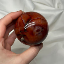 Load image into Gallery viewer, Pop of Purple Carnelian Sphere (12.4oz)