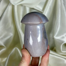 Load image into Gallery viewer, XL Pastel Sea Jasper Mushroom Carving A