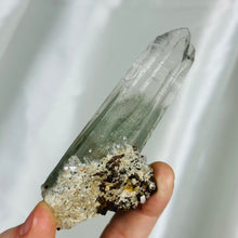 Load image into Gallery viewer, Large Himalayan Quartz Twin with Chlorite Phantom