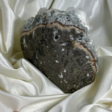 Load image into Gallery viewer, XXL Gemmy Apophyllite on Druzy Chalcedony Freeform