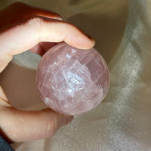Load image into Gallery viewer, 7.6oz Star Rose Quartz Sphere