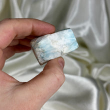 Load image into Gallery viewer, Half Polished Larimar Freeform