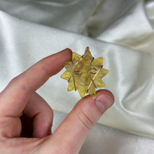Load image into Gallery viewer, 14k Gold-Fill Wire-Wrapped Fluorite Sunflower Pendant