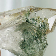 Load image into Gallery viewer, Glassy Himalayan Quaryz Cluster with Chlorite and Dual-Toned Rutile