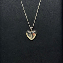Load image into Gallery viewer, Sterling Silver Puffy Heart Necklace (The Sterling Collection Release 004)