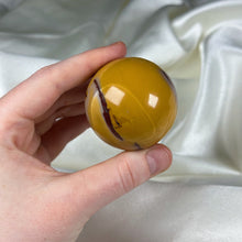 Load image into Gallery viewer, Bright Yellow Mookaite Sphere