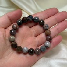 Load image into Gallery viewer, Mixed Jasper and Petrified Wood Stretch Bracelets size 6.5