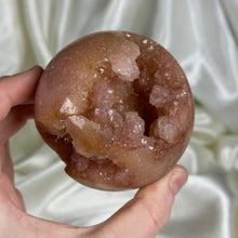 Load image into Gallery viewer, Druzy Pink Amethyst Sphere