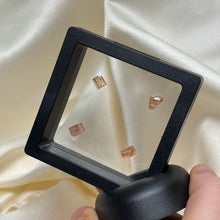 Load image into Gallery viewer, 4pc Natural Pinky-Peach Topaz Crystals in Case H
