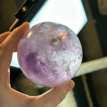 Load image into Gallery viewer, XL Rainbow-Filled Amethyst Sphere (1lb8oz)