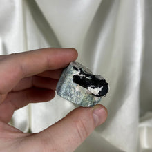Load image into Gallery viewer, Aquamarine with Black Tourmaline Specimen
