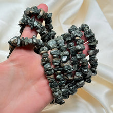 Load image into Gallery viewer, Bluestone aka Preseli Spotted Dolerite Stretch Bracelets from Wales (approx 6.5” fit)