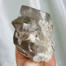 Load image into Gallery viewer, XL Lithium x Chlorite Quartz Partially Polished Tower with Floating DT (1lb 5oz)