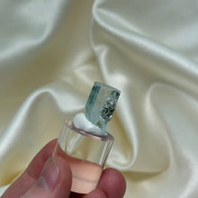 Load image into Gallery viewer, Aquamarine Specimen with Muscovite on Stand A