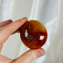 Load image into Gallery viewer, Moss Agate x Carnelian Palmstone