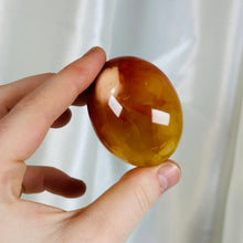 Load image into Gallery viewer, Peachy Carnelian x Orca Agate Palmstone