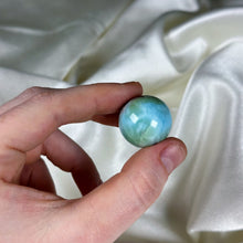 Load image into Gallery viewer, Sea Green-Blue Larimar Sphere