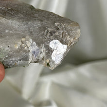 Load image into Gallery viewer, Green Tourmaline and Mica on Smoky Quartz Specimen