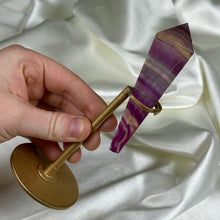 Load image into Gallery viewer, Candy Fluorite Wand on Stand C