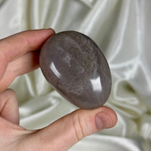 Load image into Gallery viewer, Deep Smoky Purple-Blue Rose Quartz Palmstone