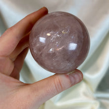 Load image into Gallery viewer, Smoky Star Rose Quartz Sphere (11.7oz)