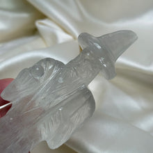 Load image into Gallery viewer, Clear Quartz Wizard Carving