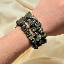 Load image into Gallery viewer, Bluestone aka Preseli Spotted Dolerite Stretch Bracelets from Wales (approx 6.5” fit)
