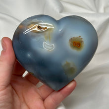 Load image into Gallery viewer, Overgrowth Moss Agate Heart Carving (15oz)