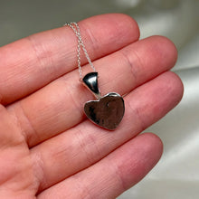 Load image into Gallery viewer, Chunky Heart Necklace B “The Valentine Collection” (discounted due to fractured gems)
