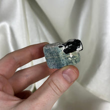 Load image into Gallery viewer, Aquamarine with Black Tourmaline Specimen