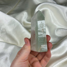 Load image into Gallery viewer, Partially Polished Chlorite Quartz Tower