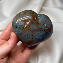 Load image into Gallery viewer, “Bloody” Sea Jasper Heart Carving