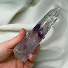 Load image into Gallery viewer, Gemmy Phantom Amethyst Tower with Rainbows (178g)