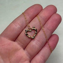 Load image into Gallery viewer, Gold-Filled Devil Heart Necklace Style A
