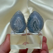 Load image into Gallery viewer, Starry Night Agate Pair from Arizona on Stands