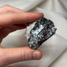 Load image into Gallery viewer, Kyanite and Garnet Specimen A