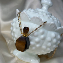 Load image into Gallery viewer, Gold-Fill Tigers Eye Bottle Necklace