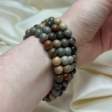 Load image into Gallery viewer, Polychrome Jasper Stretch Bracelets size 6.5