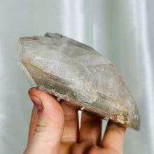 Load image into Gallery viewer, XL Lithium x Chlorite Quartz Partially Polished “Heart” Cluster (1lb 1.5oz)