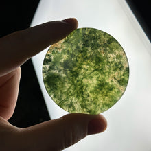 Load image into Gallery viewer, Moss Agate Disc Carving J