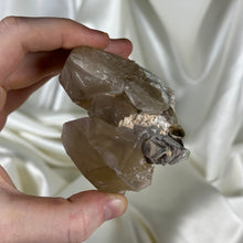 Load image into Gallery viewer, Unpolished 7.2oz Raw Honey Citrine Cluster with Green Tourmaline and Golden Mica