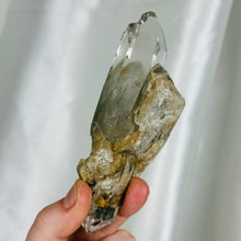 Load image into Gallery viewer, Large Himalayan Quartz Point with Garden Quartz and Chlorite Phantom