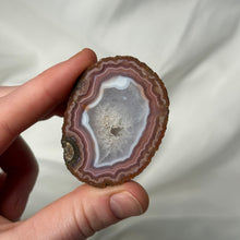 Load image into Gallery viewer, Pink Banded Zhanguo Agate Pair from China