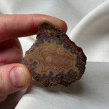 Load image into Gallery viewer, RARE! Incredible Purple and Orange Laguna Agate (Repaired)