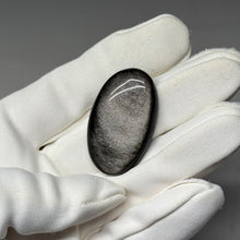 Load image into Gallery viewer, Silver Sheen Obsidian Cabochon 42.08ct