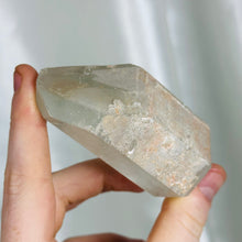 Load image into Gallery viewer, Lithium x Chlorite Quartz Partially Polished Tower D