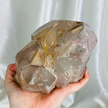 Load image into Gallery viewer, XXL Lithium x Chlorite Quartz Elestial “Castle” (4lb 1.8oz)