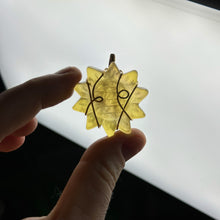 Load image into Gallery viewer, 14k Gold-Fill Wire-Wrapped Fluorite Sunflower Pendant