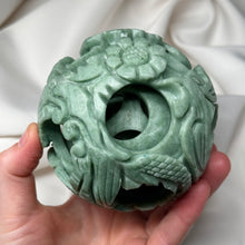 Load image into Gallery viewer, Serpentine Puzzle Ball Carving